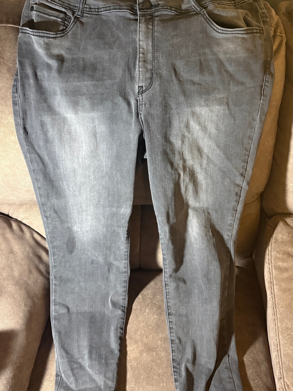 Wallflower Black Jeans with Red Stitching